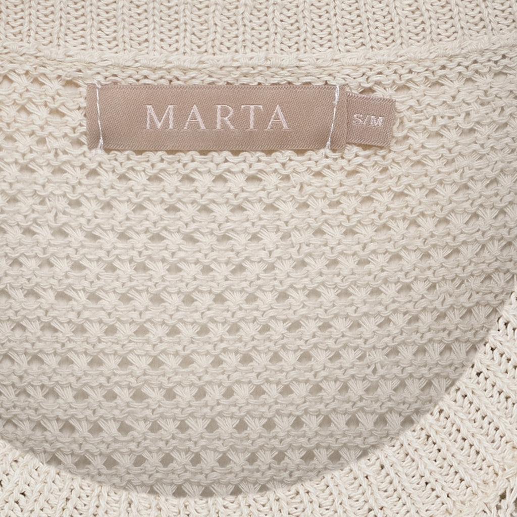 MARTA DU CHATEAU Marta du Chateau dam stickad topp MdcNayla 9689 Knit Beige