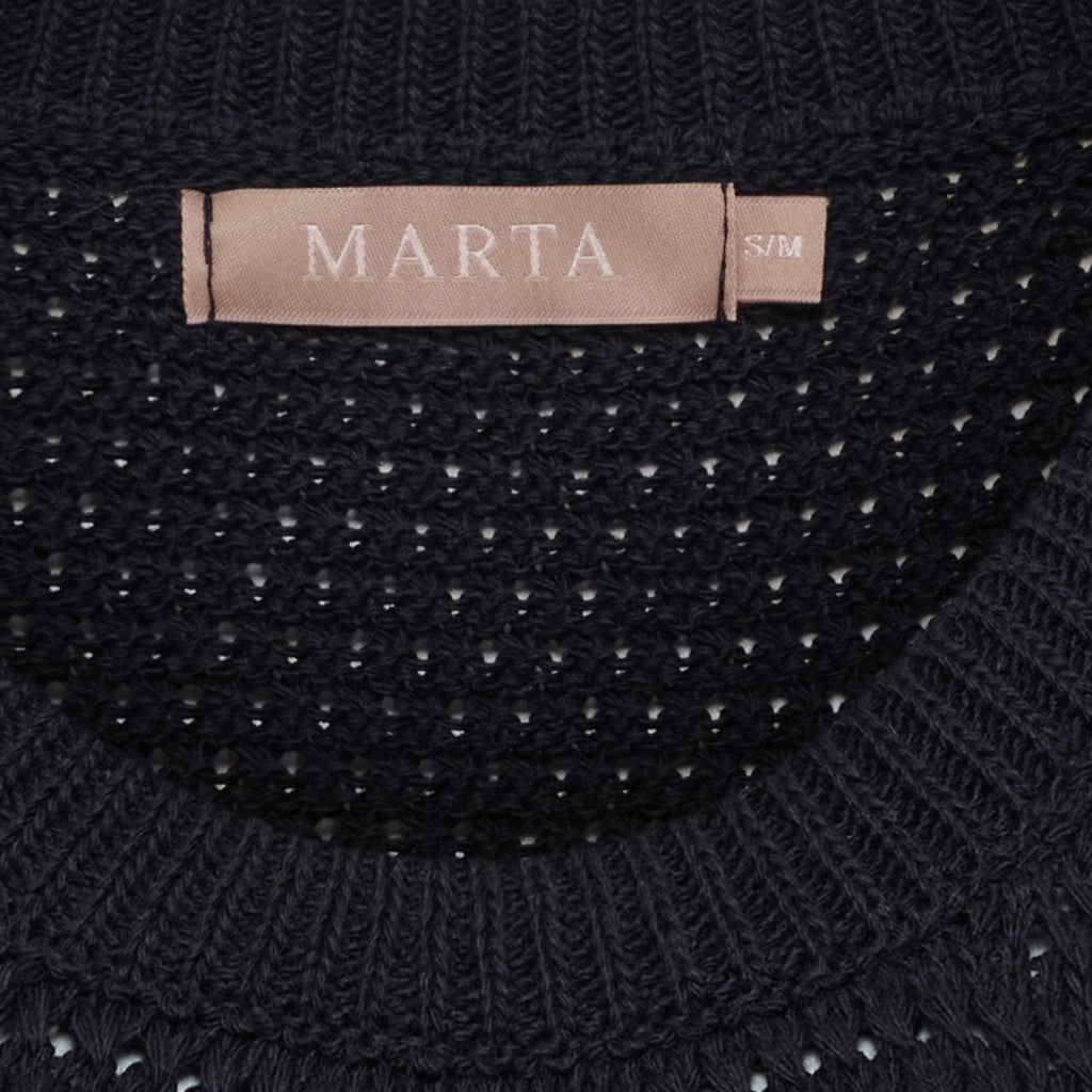 MARTA DU CHATEAU Marta du Chateau dam stickad topp MdcNayla 9689 Knit Black