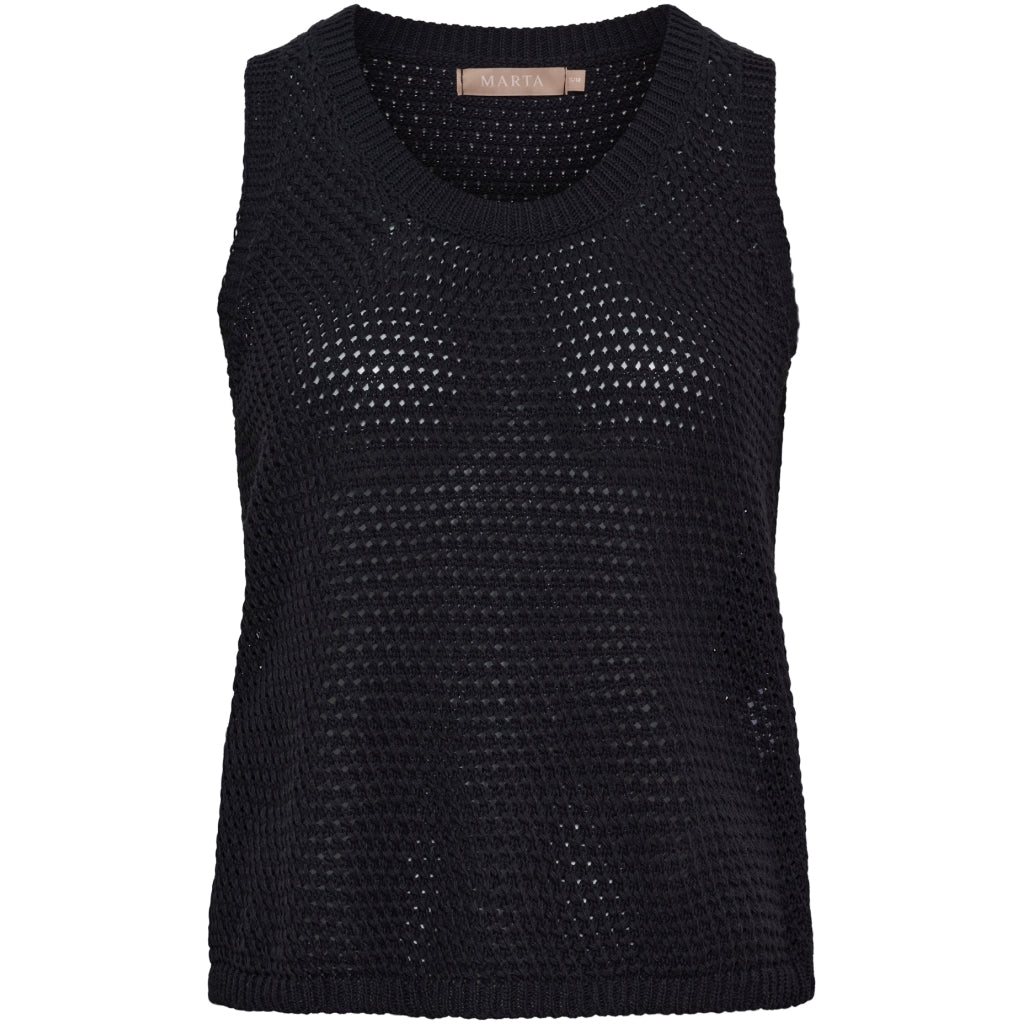 MARTA DU CHATEAU Marta du Chateau dam stickad topp MdcNayla 9689 Knit Black