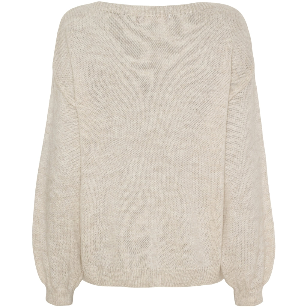 MARTA DU CHATEAU Marta du Chateau dam stickad tröja MdcAmarante 64023 Knit Beige