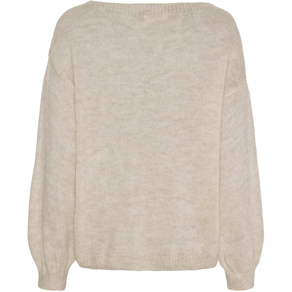 MARTA DU CHATEAU Marta du Chateau dam stickad tröja MdcAmarante 64023 Knit Beige/Pink/Amerena