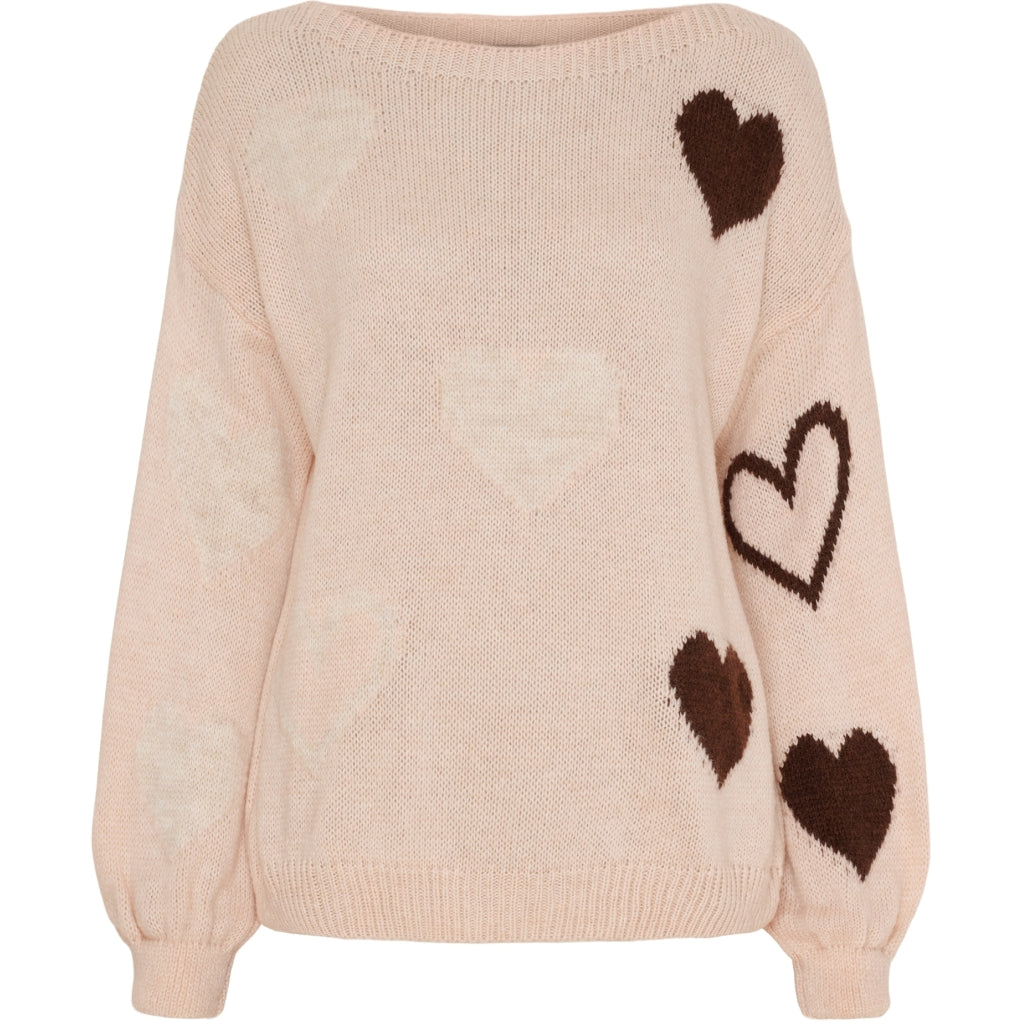 MARTA DU CHATEAU Marta du Chateau dam stickad tröja MdcAmarante 64023 Knit Old Rose