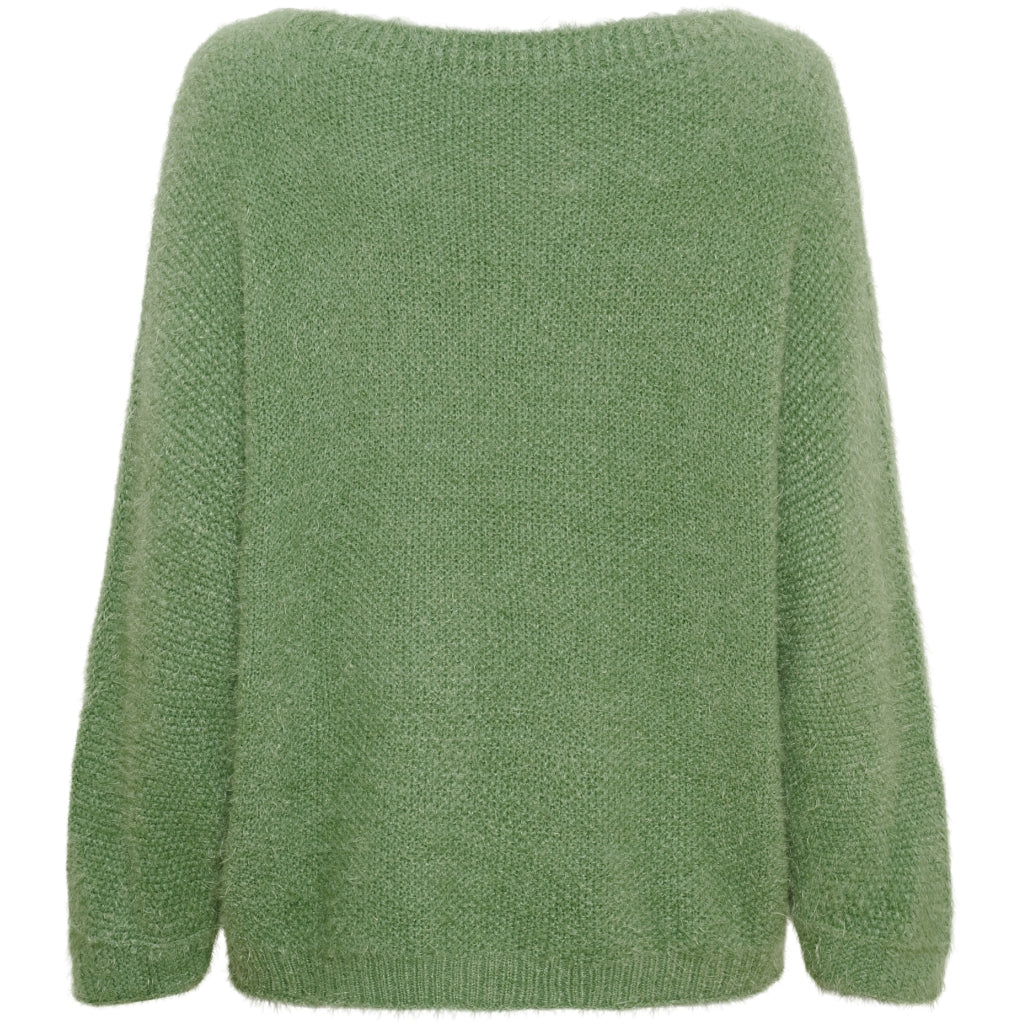 MARTA DU CHATEAU Marta du Chateau dam stickad tröja MdcAnouk 8038 Knit Green Eyes