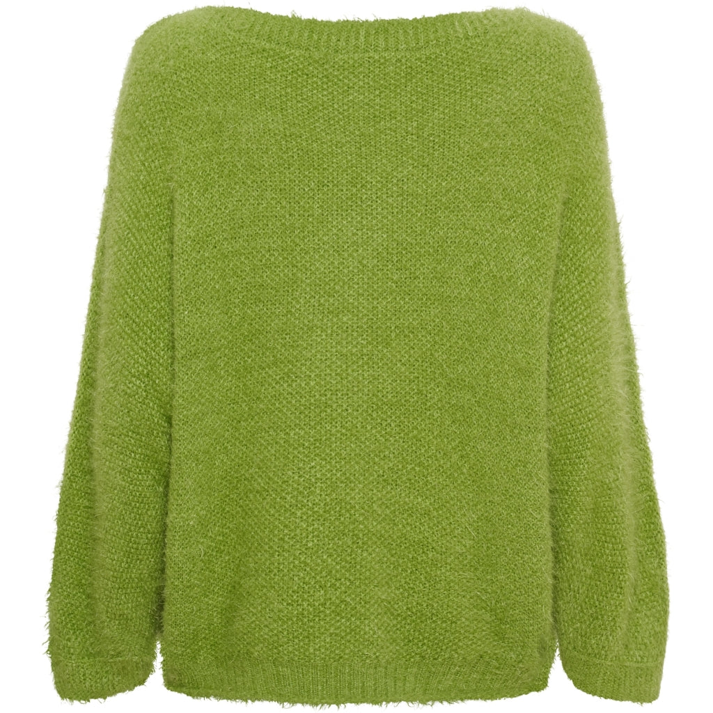 MARTA DU CHATEAU Marta du Chateau dam stickad tröja MdcAnouk 8038 Knit Kiwi