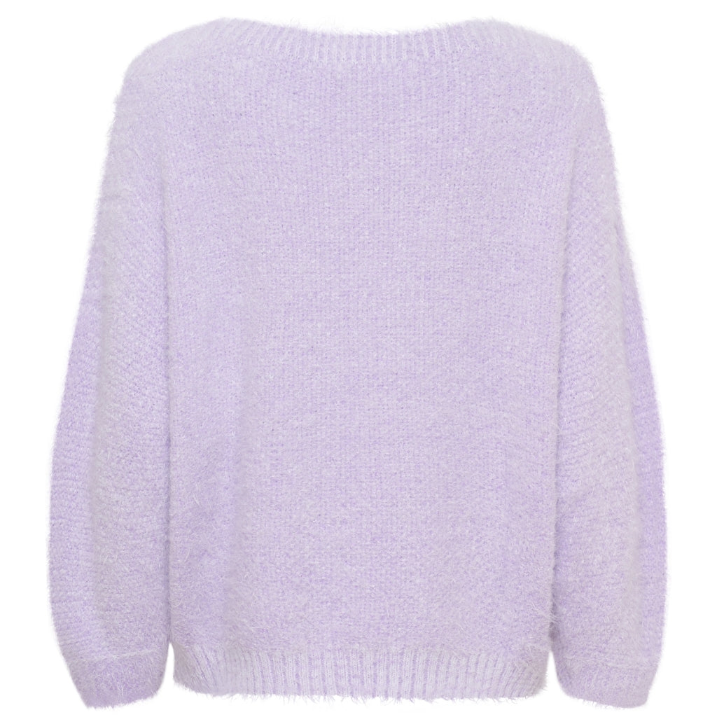 MARTA DU CHATEAU Marta du Chateau dam stickad tröja MdcAnouk 8038 Knit Lilac