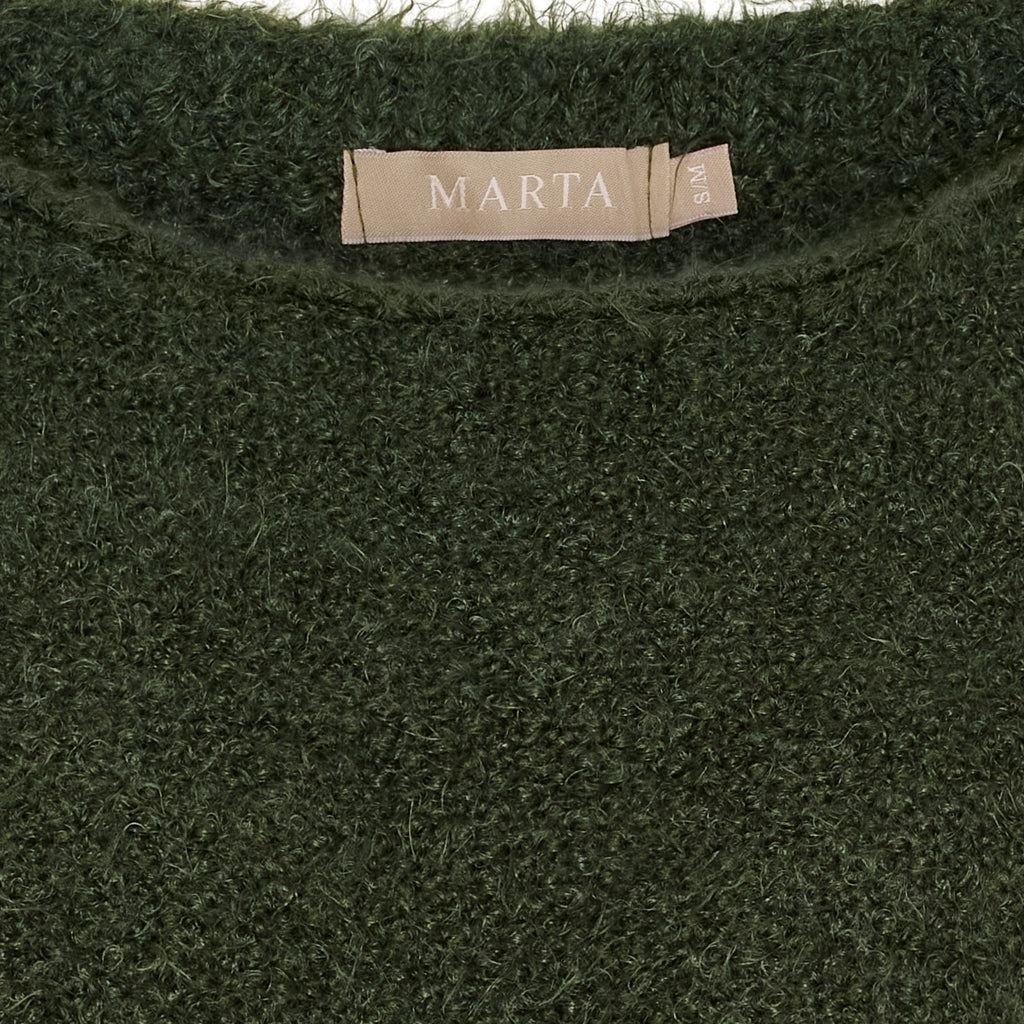 MARTA DU CHATEAU Marta du Chateau dam stickad tröja MdcAnouk 8038 Knit Military