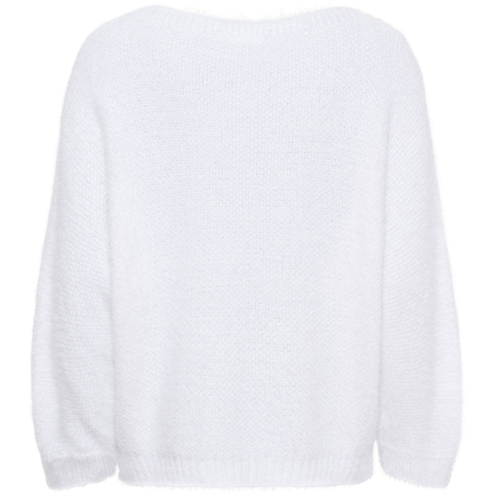 MARTA DU CHATEAU Marta du Chateau dam stickad tröja MdcAnouk 8038 Knit Optical White