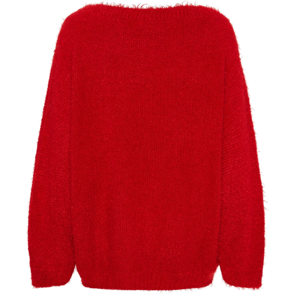 MARTA DU CHATEAU Marta du Chateau dam stickad tröja MdcAnouk 8038 Knit Red