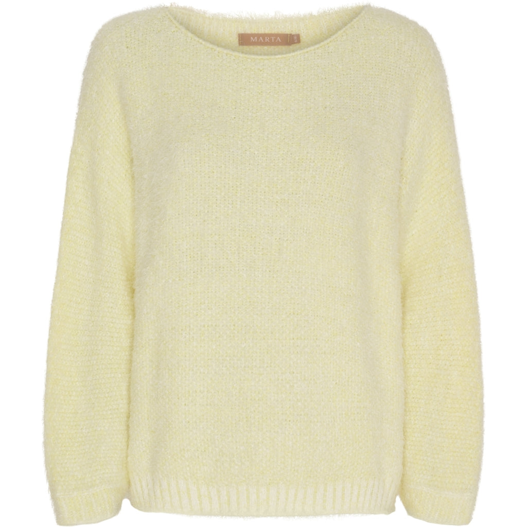 MARTA DU CHATEAU Marta du Chateau dam stickad tröja MdcAnouk 8038 Knit Yellow