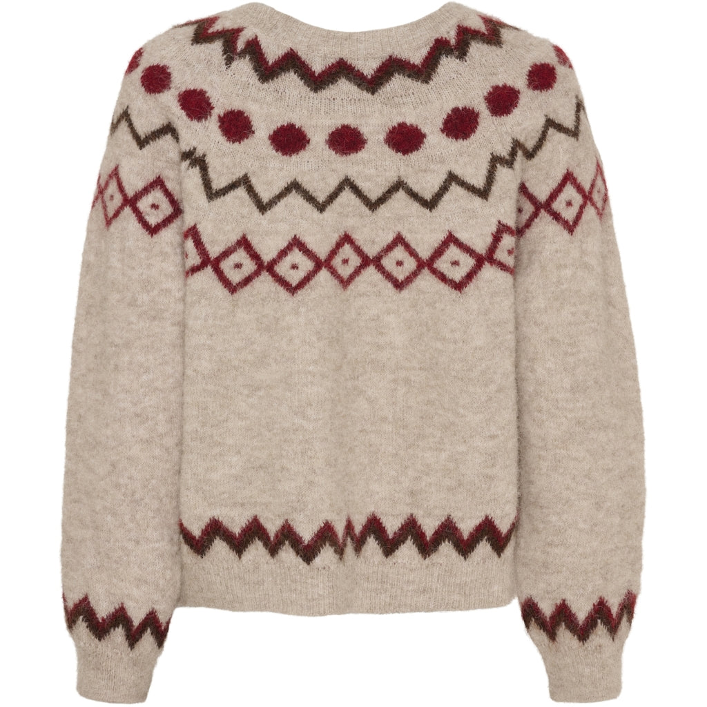MARTA DU CHATEAU Marta du Chateau dam stickad tröja MdcBranda 8152 Knit Camel9504
