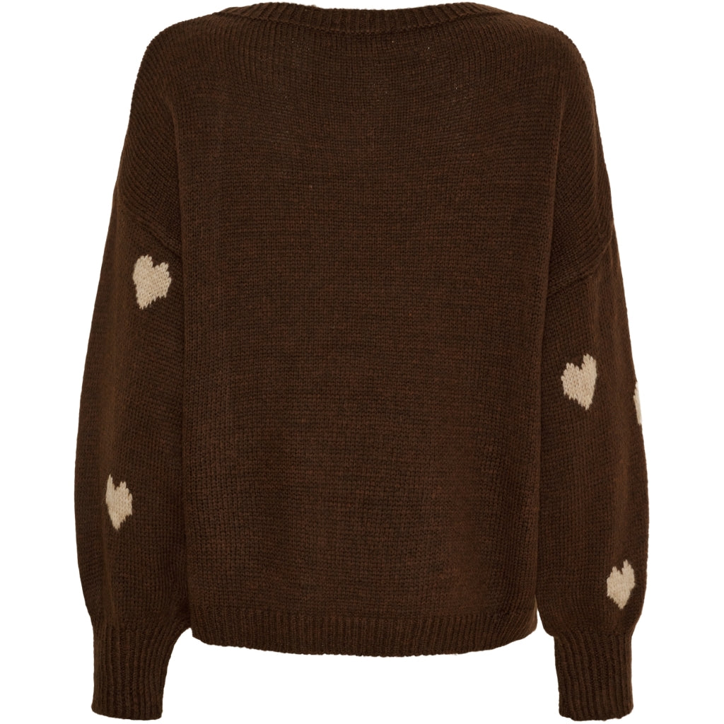 MARTA DU CHATEAU Marta du Chateau dam stickad tröja MdcClover 9582 Knit Moro