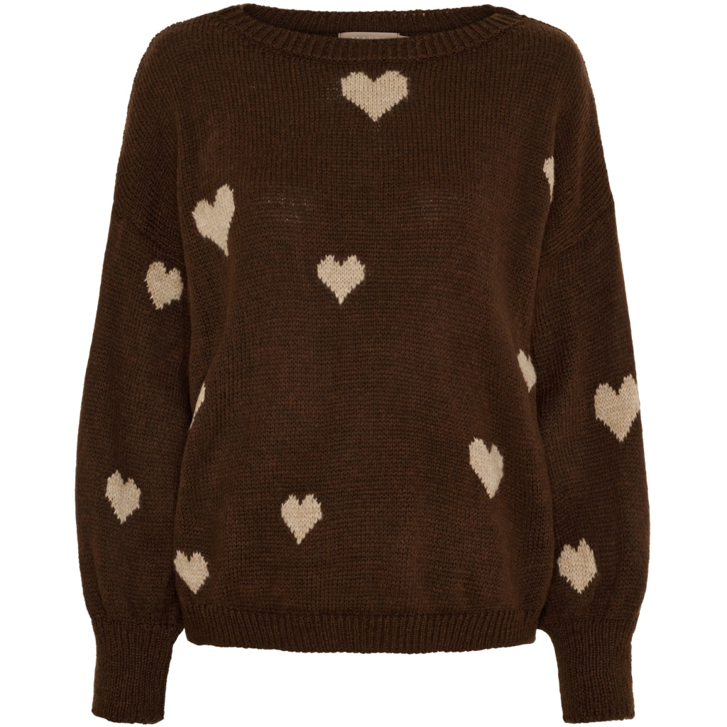 MARTA DU CHATEAU Marta du Chateau dam stickad tröja MdcClover 9582 Knit Moro