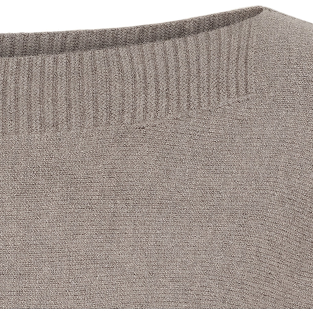 MARTA DU CHATEAU Marta du Chateau dam stickad tröja MdcConstanza 9511 Knit Fango Melange