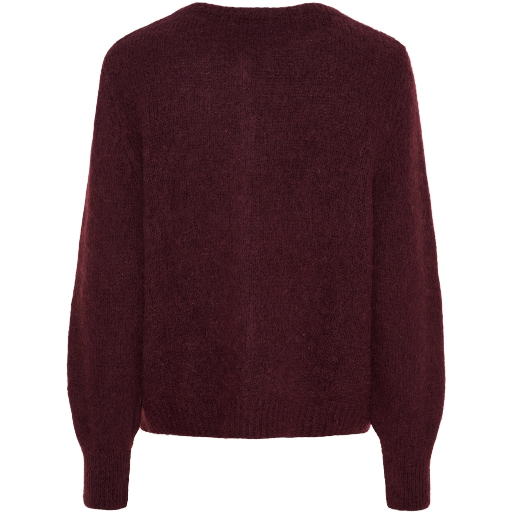 MARTA DU CHATEAU Marta du Chateau dam stickad tröja MdcCosima 5223 Knit Cardigan Melanzana3502