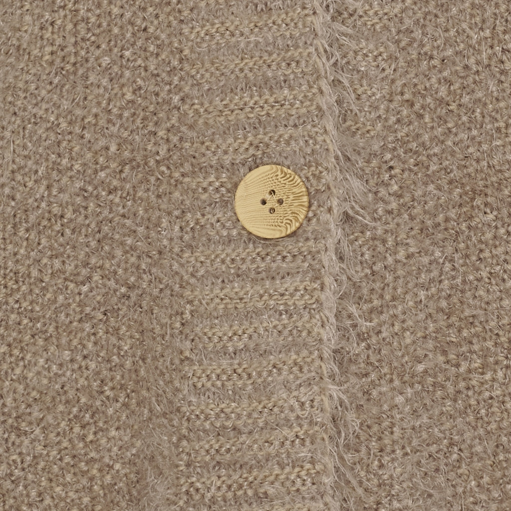 MARTA DU CHATEAU Marta du Chateau dam stickad tröja MdcDakota 809 Cardigan Dark Fango