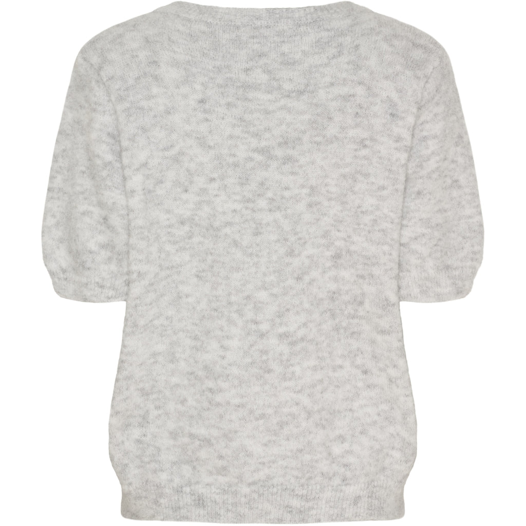 MARTA DU CHATEAU Marta du Chateau dam stickad tröja MdcLone 9644 Knit LightGrey9006