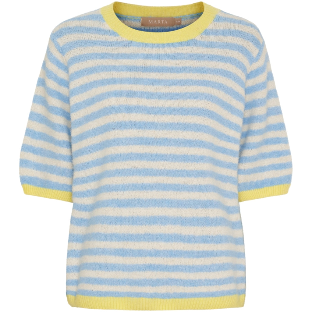 MARTA DU CHATEAU Marta du Chateau dam stickad tröja MdcRuth 8264 Knit Celeste