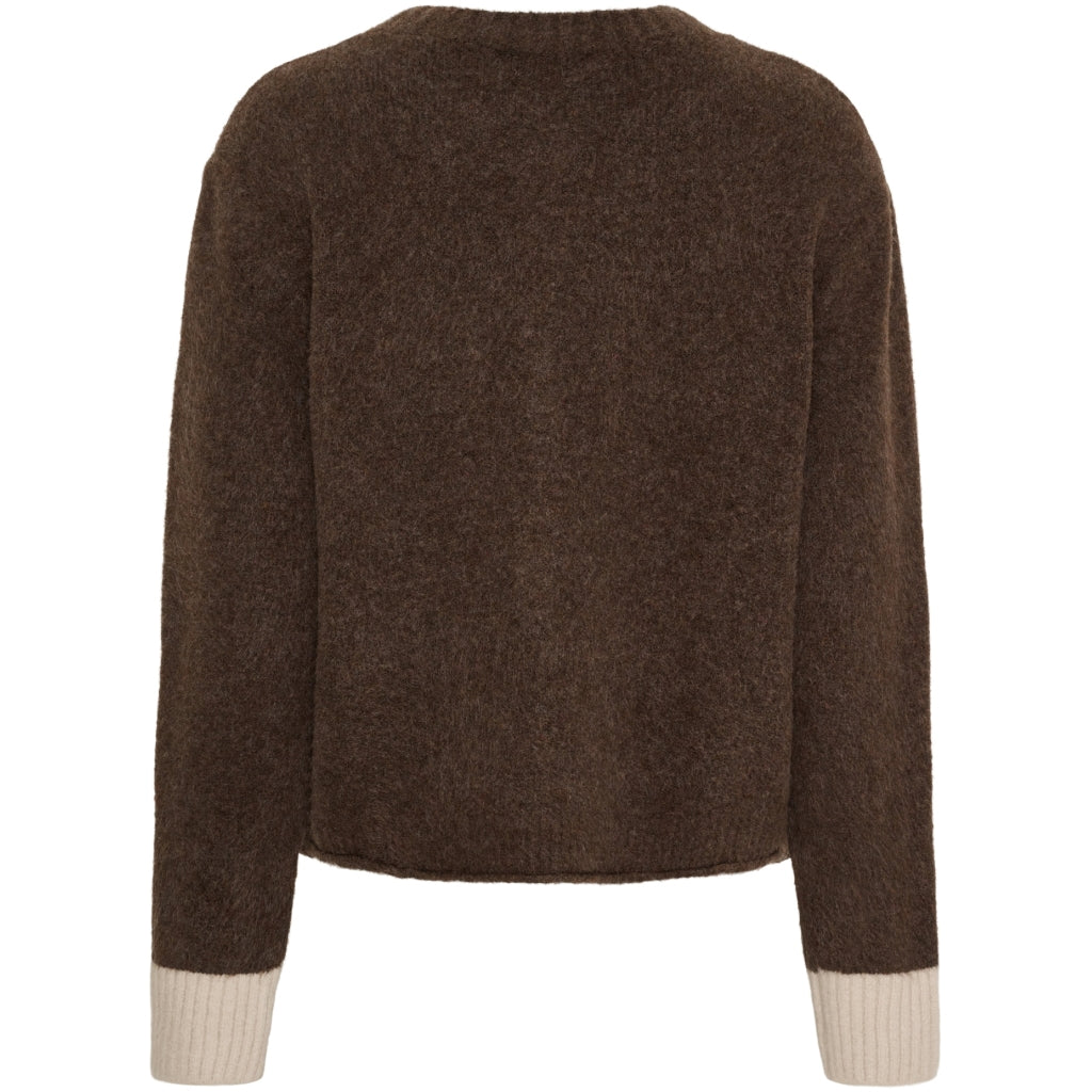 MARTA DU CHATEAU Marta du Chateau dam stickat MdcCalla KNA052 Knit Moro/BeigeW088