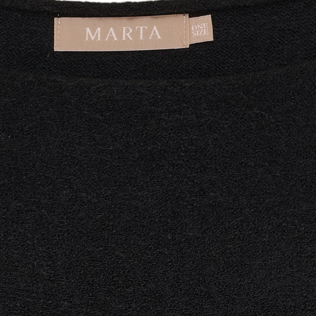 MARTA DU CHATEAU Marta du Chateau dam stickat MdcElderflower 30003 Knit Black