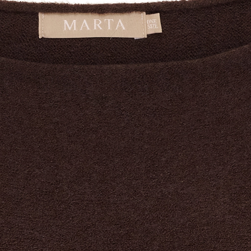 MARTA DU CHATEAU Marta du Chateau dam stickat MdcElderflower 30003 Knit Chocolate2916