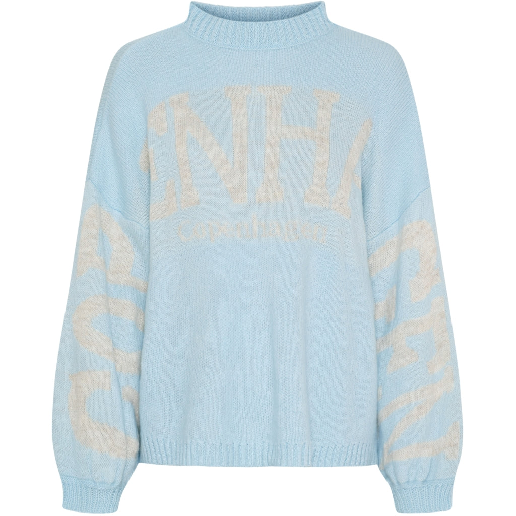 MARTA DU CHATEAU Marta du Chateau dam stickning MdcAria 8111 Knit Light Blue/Beige