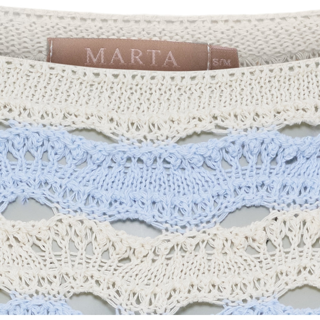MARTA DU CHATEAU Marta du Chateau dam stickning MdcBrandy KN8135 Knit Sky