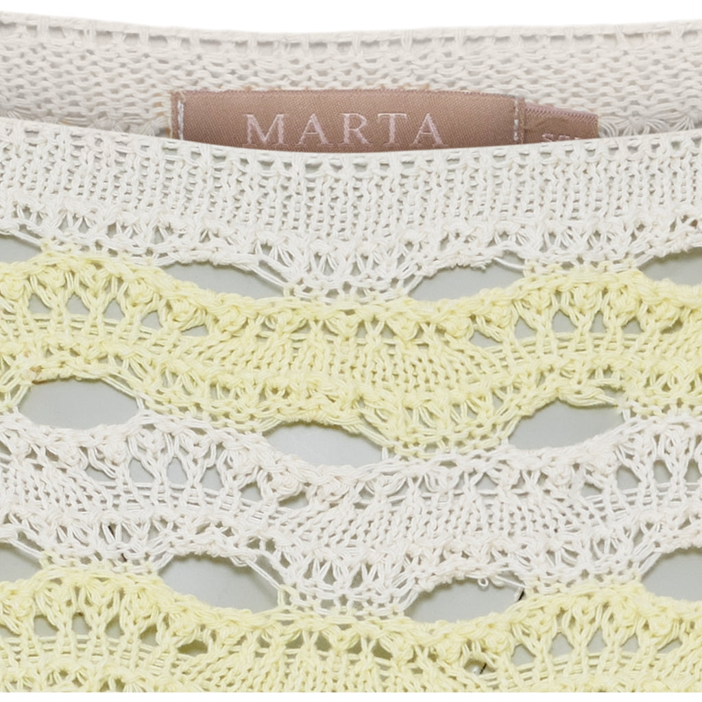 MARTA DU CHATEAU Marta du Chateau dam stickning MdcBrandy KN8135 Knit Yellow