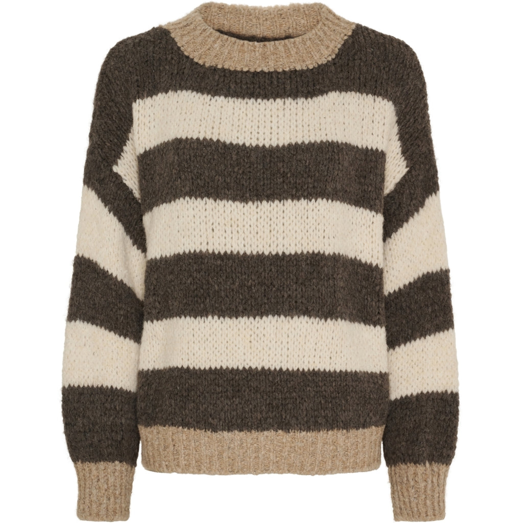 MARTA DU CHATEAU Marta du Chateau dam stickning MdcEden 35717 Knit Camel/Fango/Burro