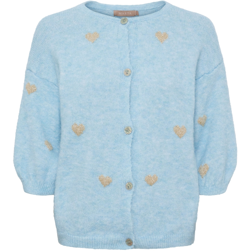 MARTA DU CHATEAU Marta du Chateau dam stickning MdcParisa 9647 Knit Light blue