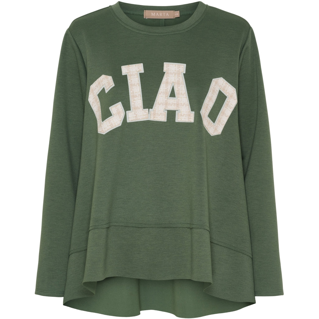 MARTA DU CHATEAU Marta du Chateau dam sweatshirt MdcCharline 85783 Sweatshirt Military