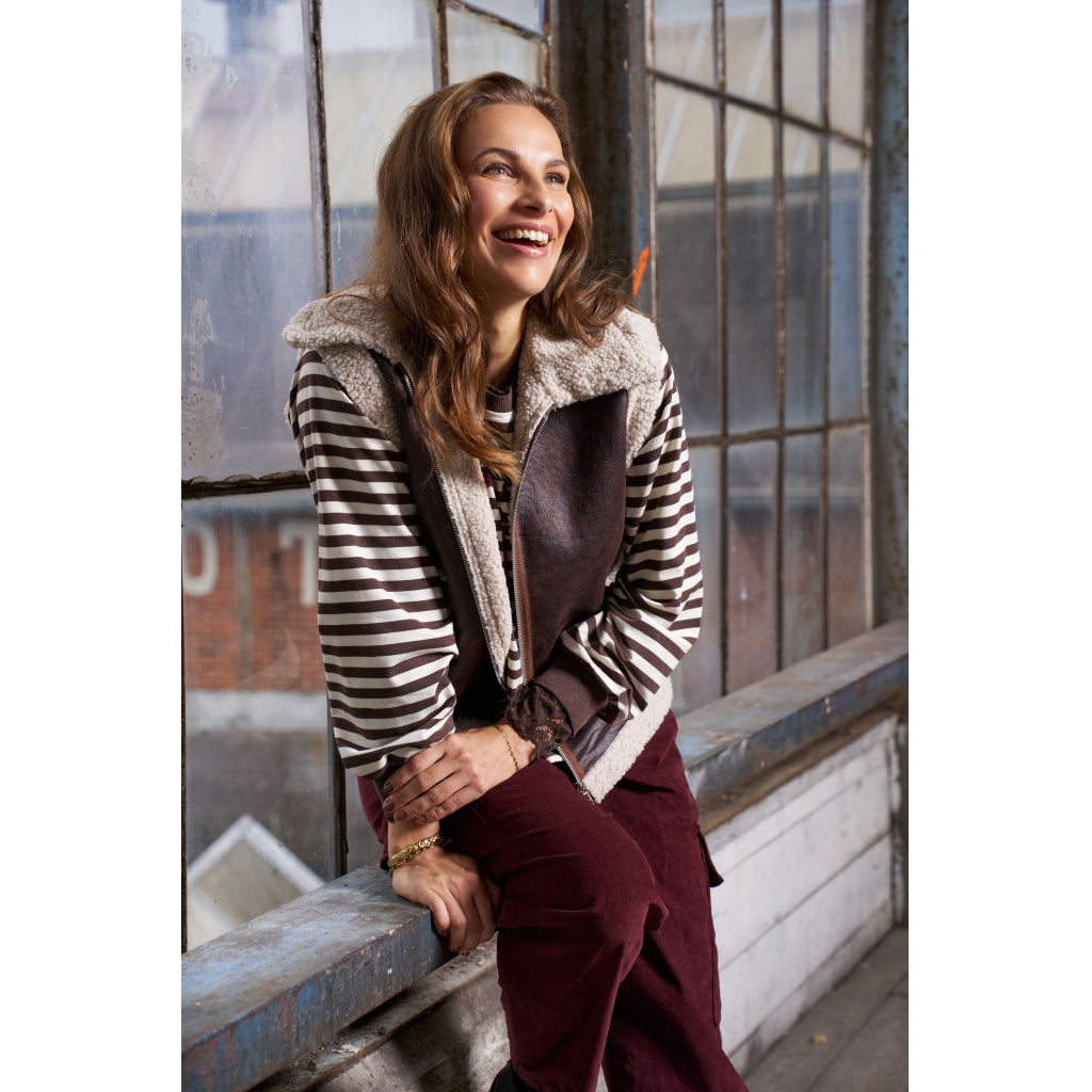 MARTA DU CHATEAU Marta du Chateau dam sweatshirt MdcFenja 38817 Sweatshirt Moro/Bordeaux