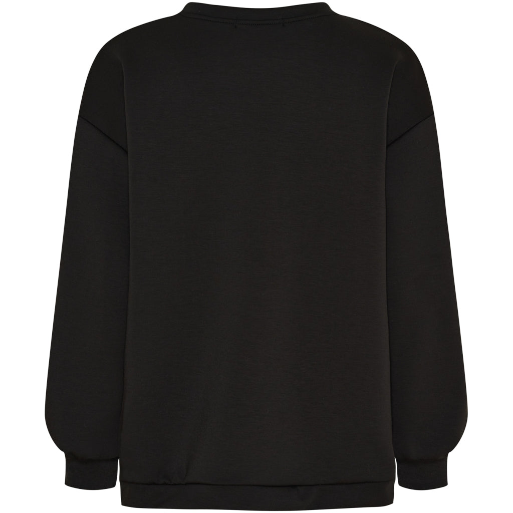 MARTA DU CHATEAU Marta du Chateau dam sweatshirt MdcHibiscus 22659 Sweatshirt Black/Grey