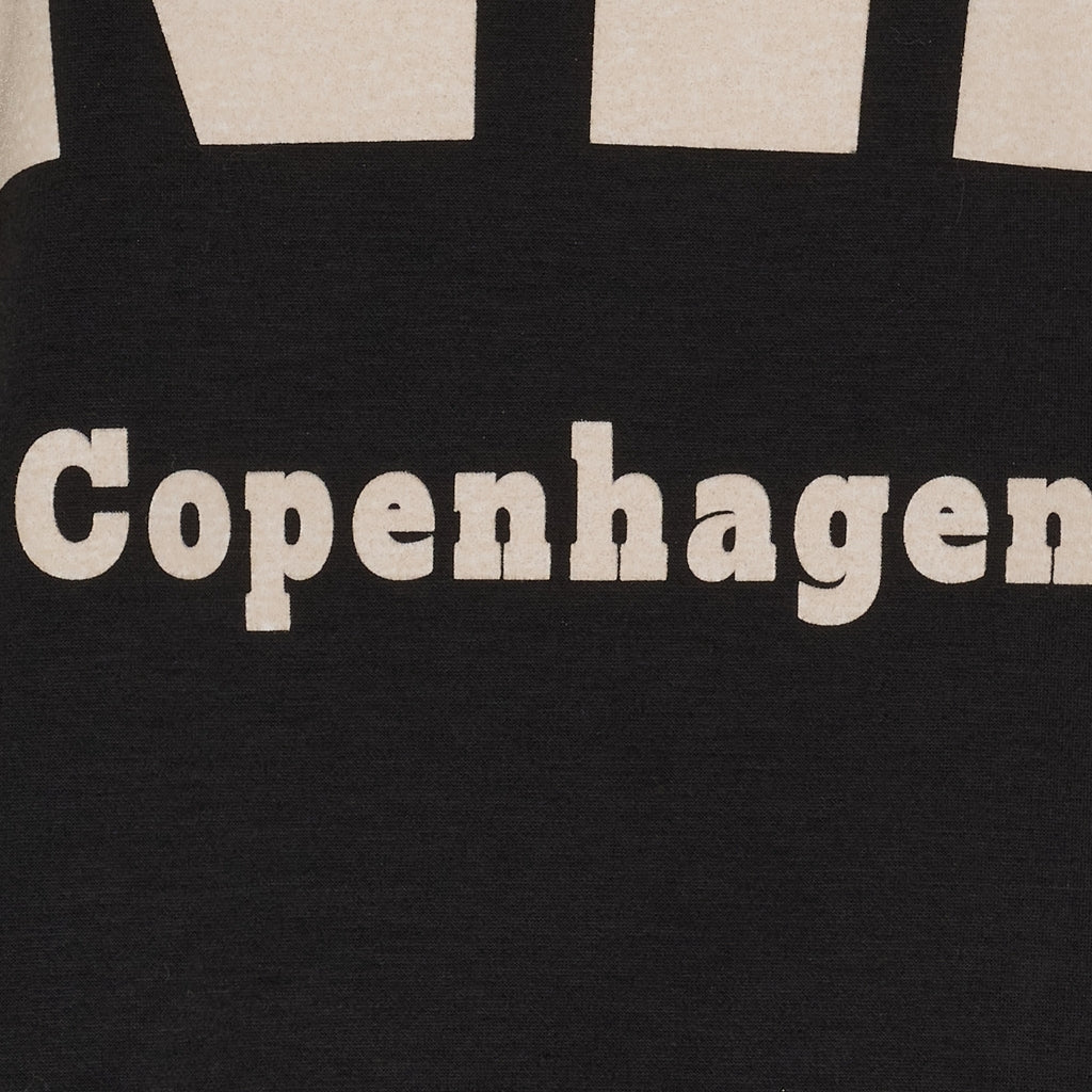 MARTA DU CHATEAU Marta du Chateau dam sweatshirt MdcHibiscus 22659 Sweatshirt Black/White