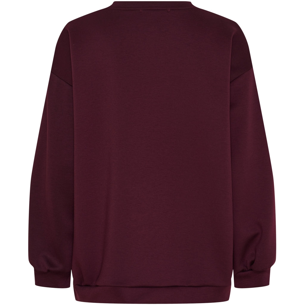 MARTA DU CHATEAU Marta du Chateau dam sweatshirt MdcHibiscus 22659 Sweatshirt Bordeaux