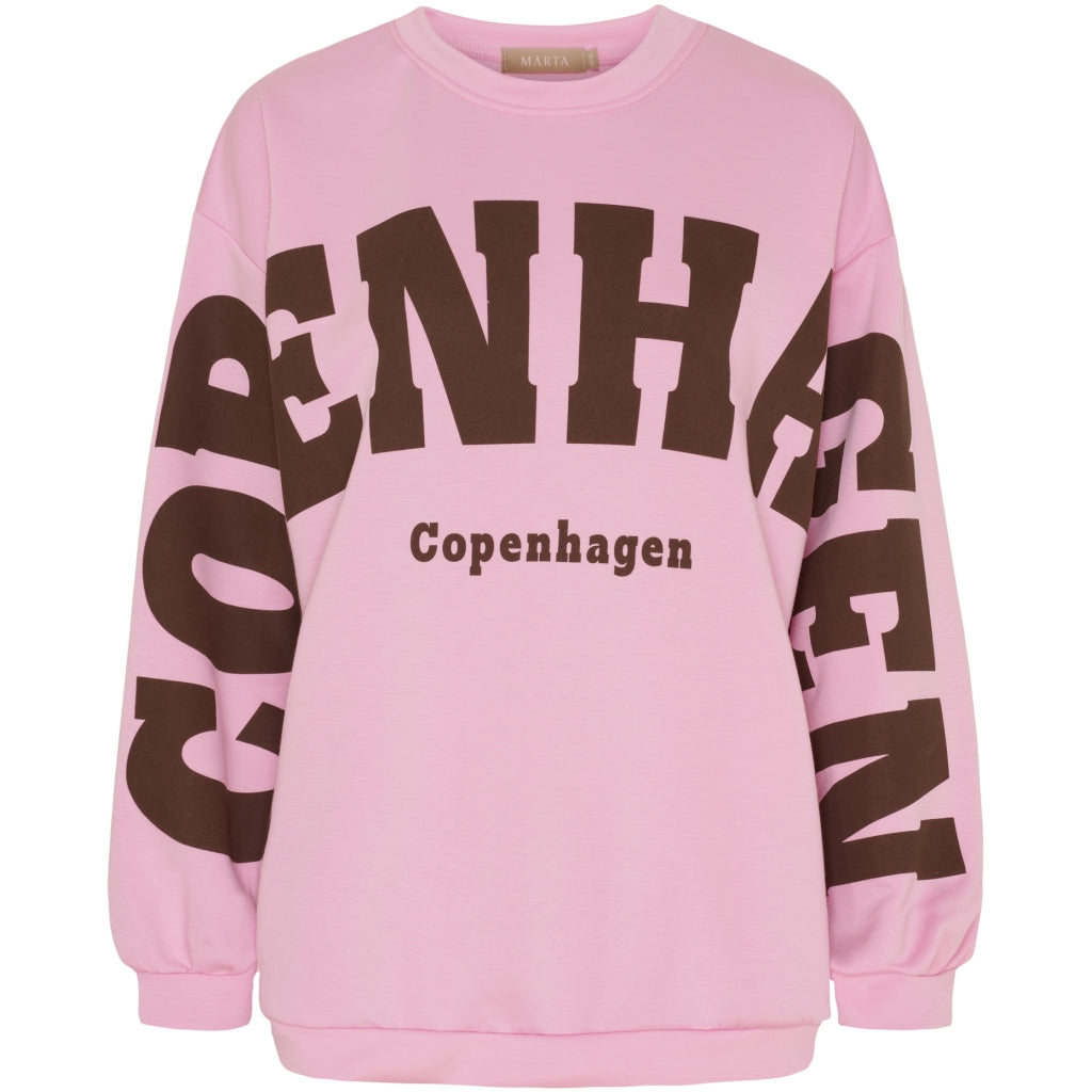 MARTA DU CHATEAU Marta du Chateau dam sweatshirt MdcHibiscus 22659 Sweatshirt Pink