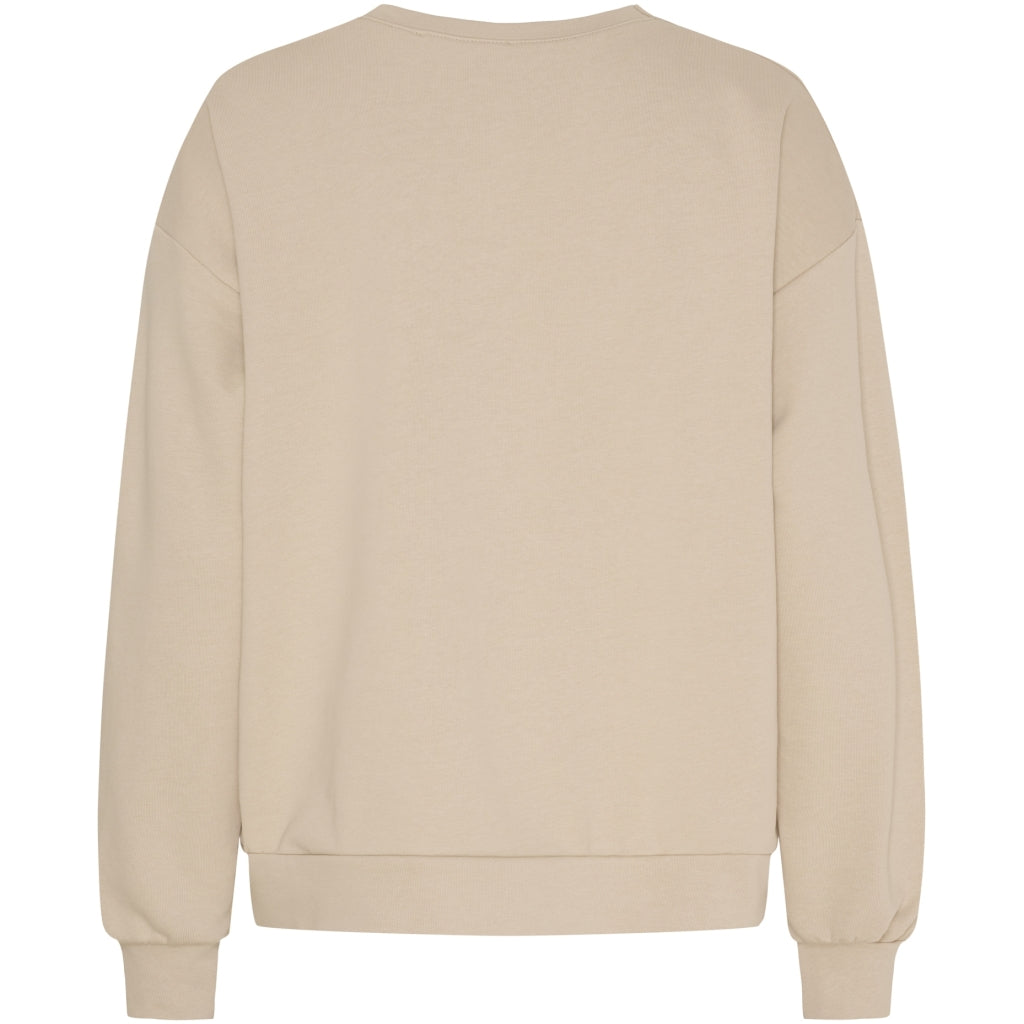 MARTA DU CHATEAU Marta du Chateau dam sweatshirt MdcJessa 7976 Sweatshirt Beige/Brown