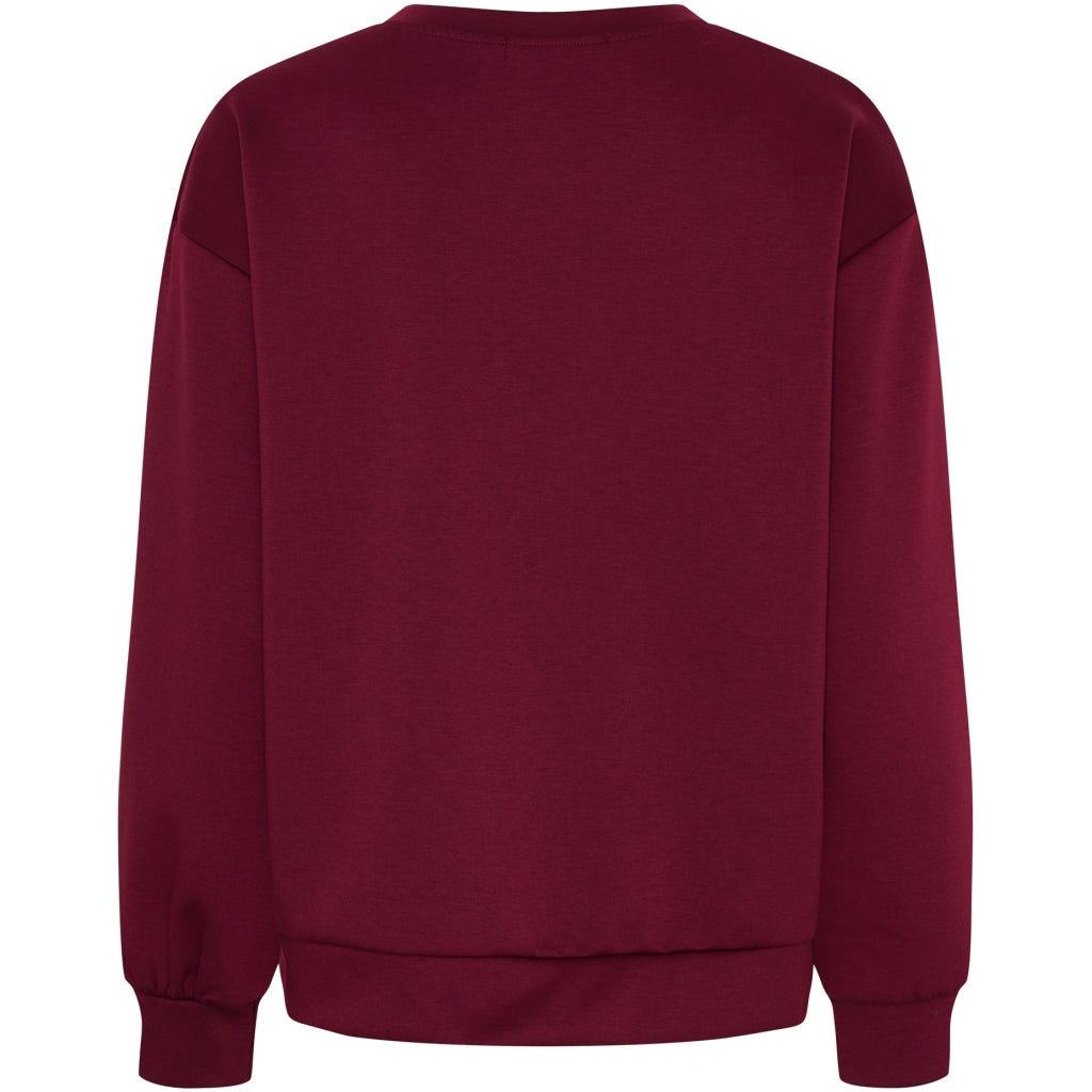 MARTA DU CHATEAU Marta du Chateau dam sweatshirt MdcLiora 58512M Sweatshirt Bordeaux161/Black