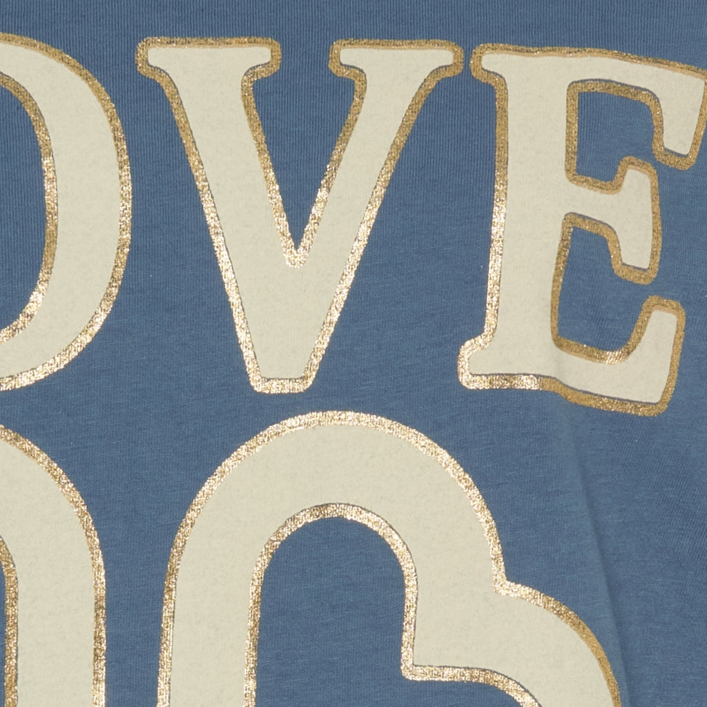 MARTA DU CHATEAU Marta du Chateau dam t-shirt MdcInge .0532 T-shirt Denim Love