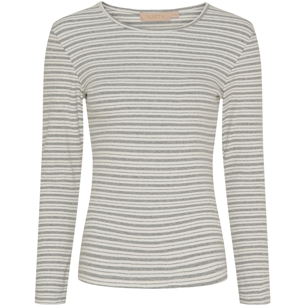 MARTA DU CHATEAU Marta du Chateau dam tee MdcChristel 6452 T-shirt Melange10/Cream