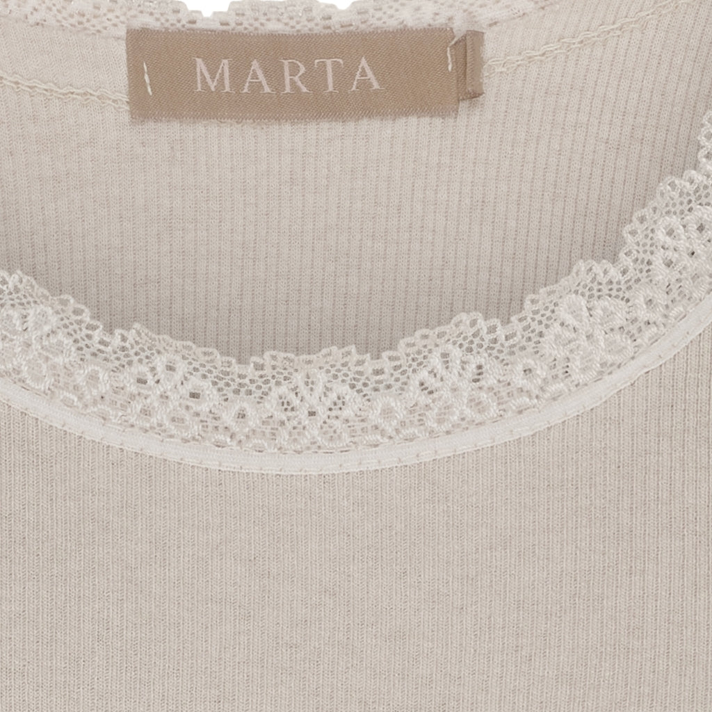 MARTA DU CHATEAU Marta du Chateau dam top MdcAngeline 2499 Top Beige