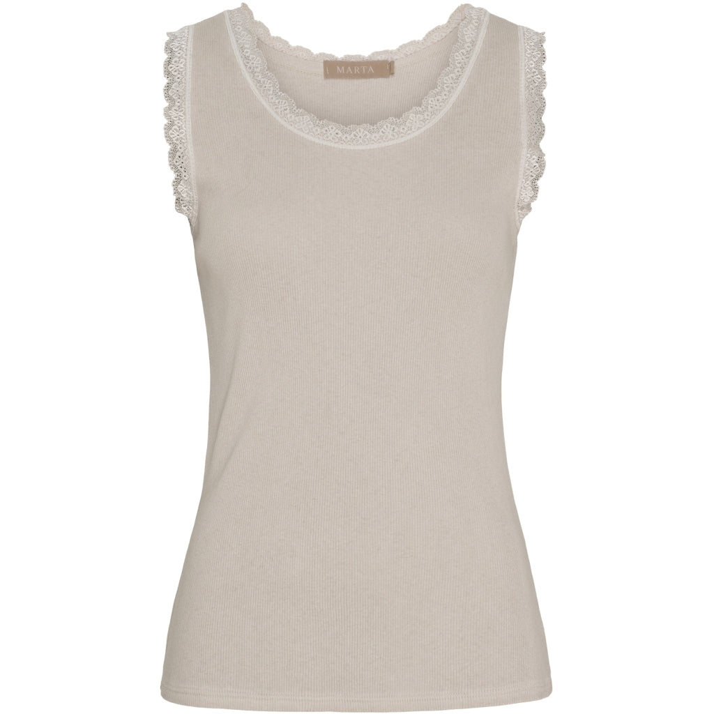 MARTA DU CHATEAU Marta du Chateau dam top MdcAngeline 2499 Top Beige