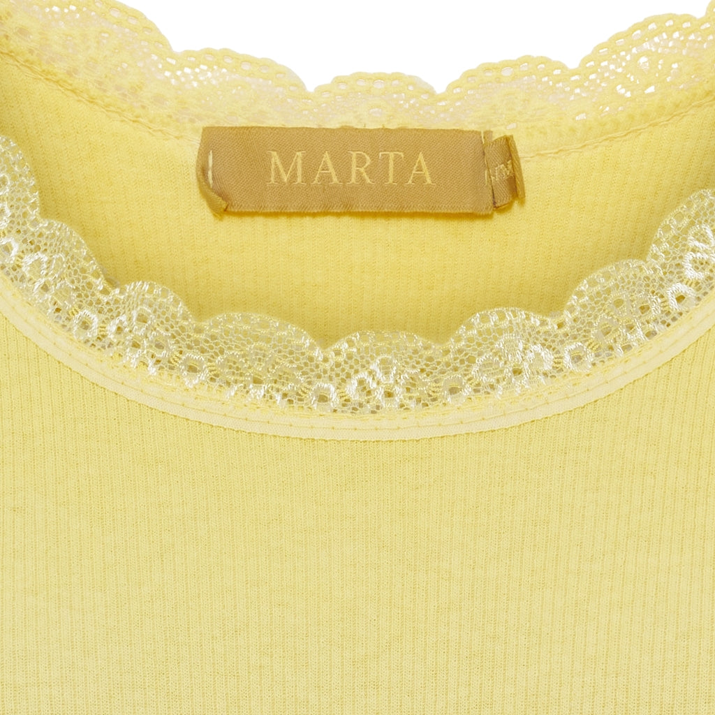 MARTA DU CHATEAU Marta du Chateau dam top MdcAngeline 2499 Top Butter Yellow