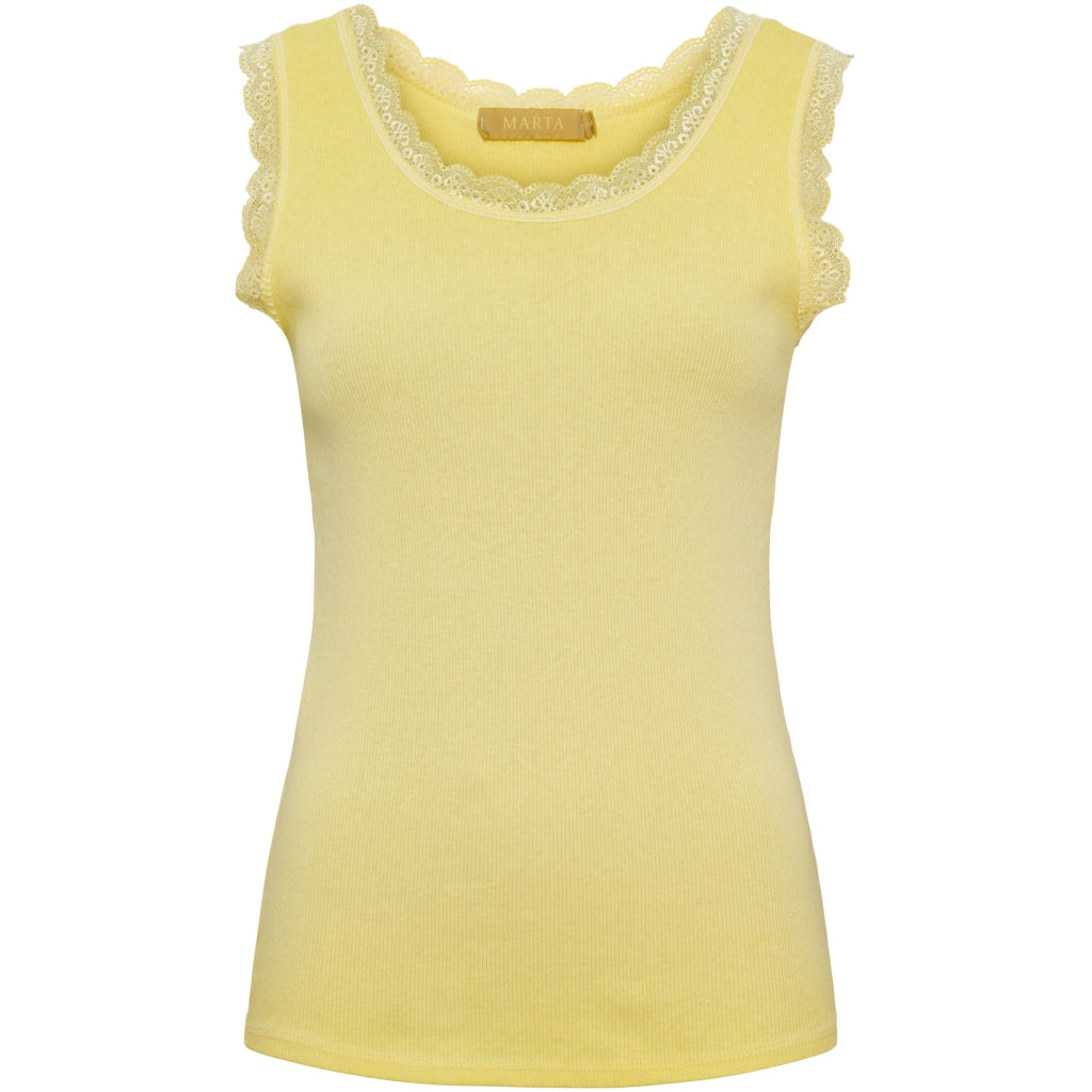 MARTA DU CHATEAU Marta du Chateau dam top MdcAngeline 2499 Top Butter Yellow