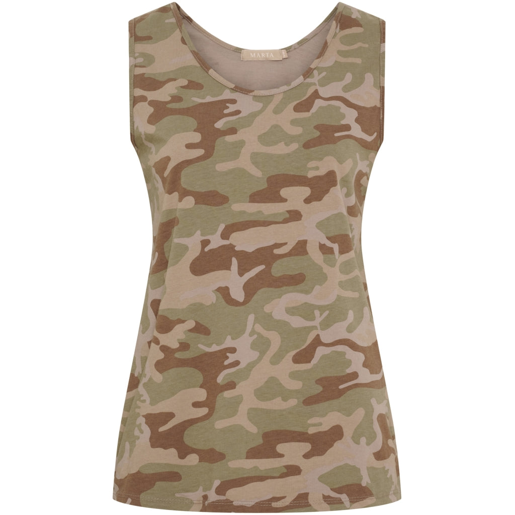 MARTA DU CHATEAU Marta du Chateau dam top MdcAngeline 2499 Top Green Camo