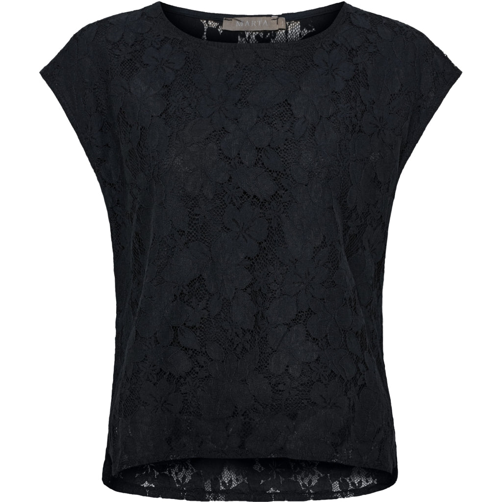 MARTA DU CHATEAU Marta du Chateau dam top MdcZorina 85661 Top Black