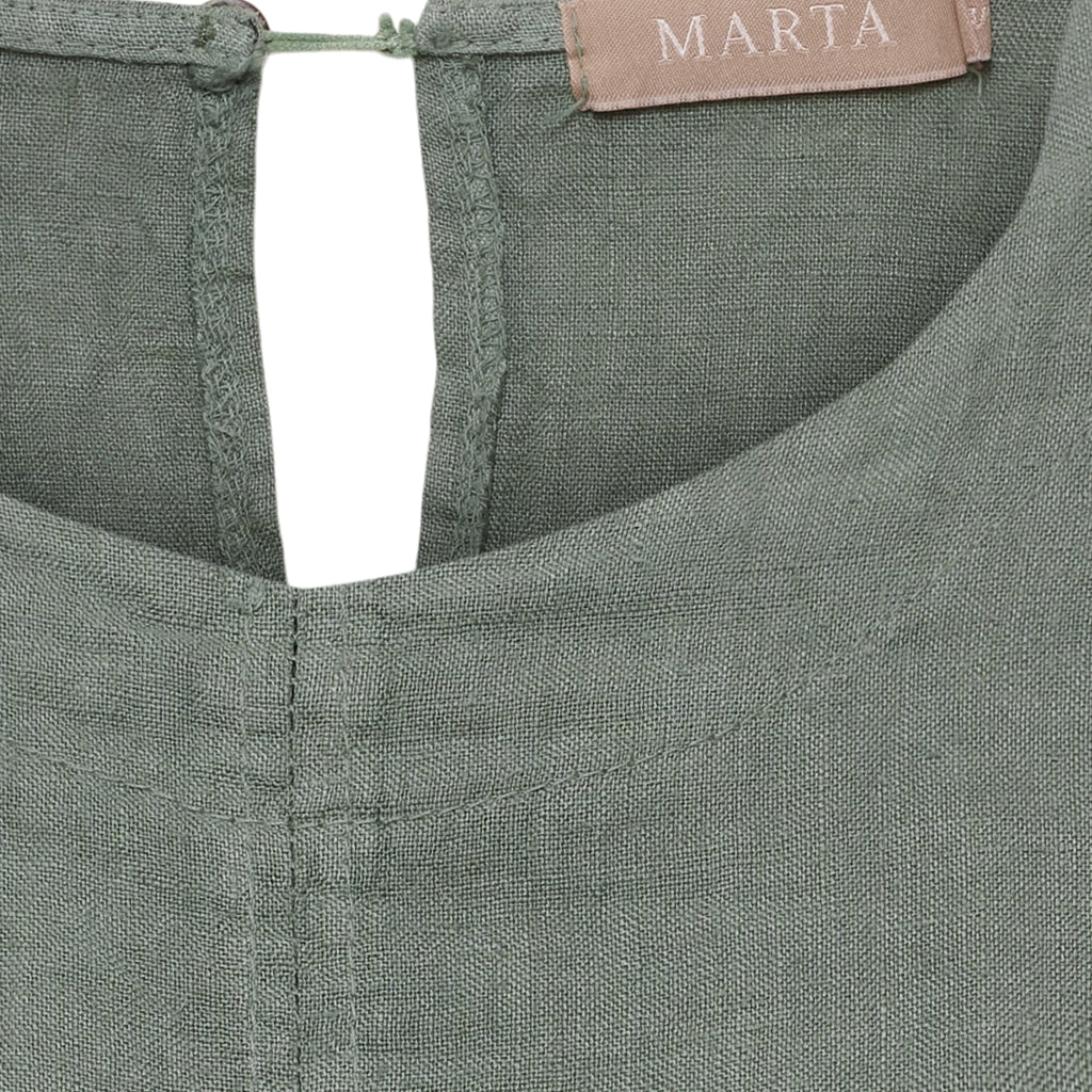 MARTA DU CHATEAU Marta du Chateau dam topp MdcCeyla TC268010 Top Militare