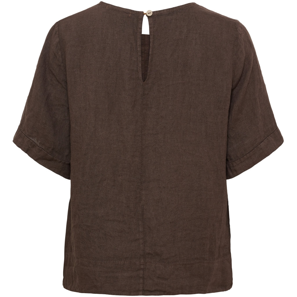 MARTA DU CHATEAU Marta du Chateau dam topp MdcCeyla TC268010 Top Mocha93913