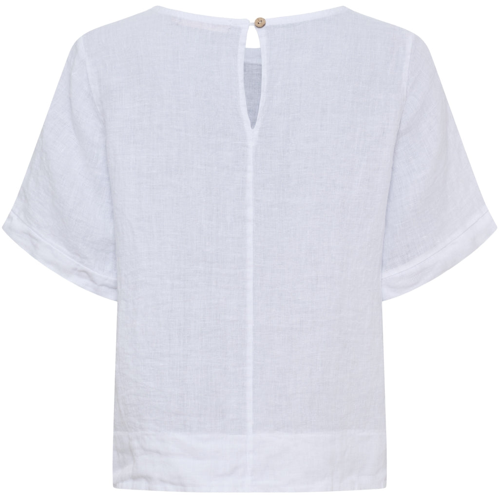 MARTA DU CHATEAU Marta du Chateau dam topp MdcCeyla TC268010 Top Optical White