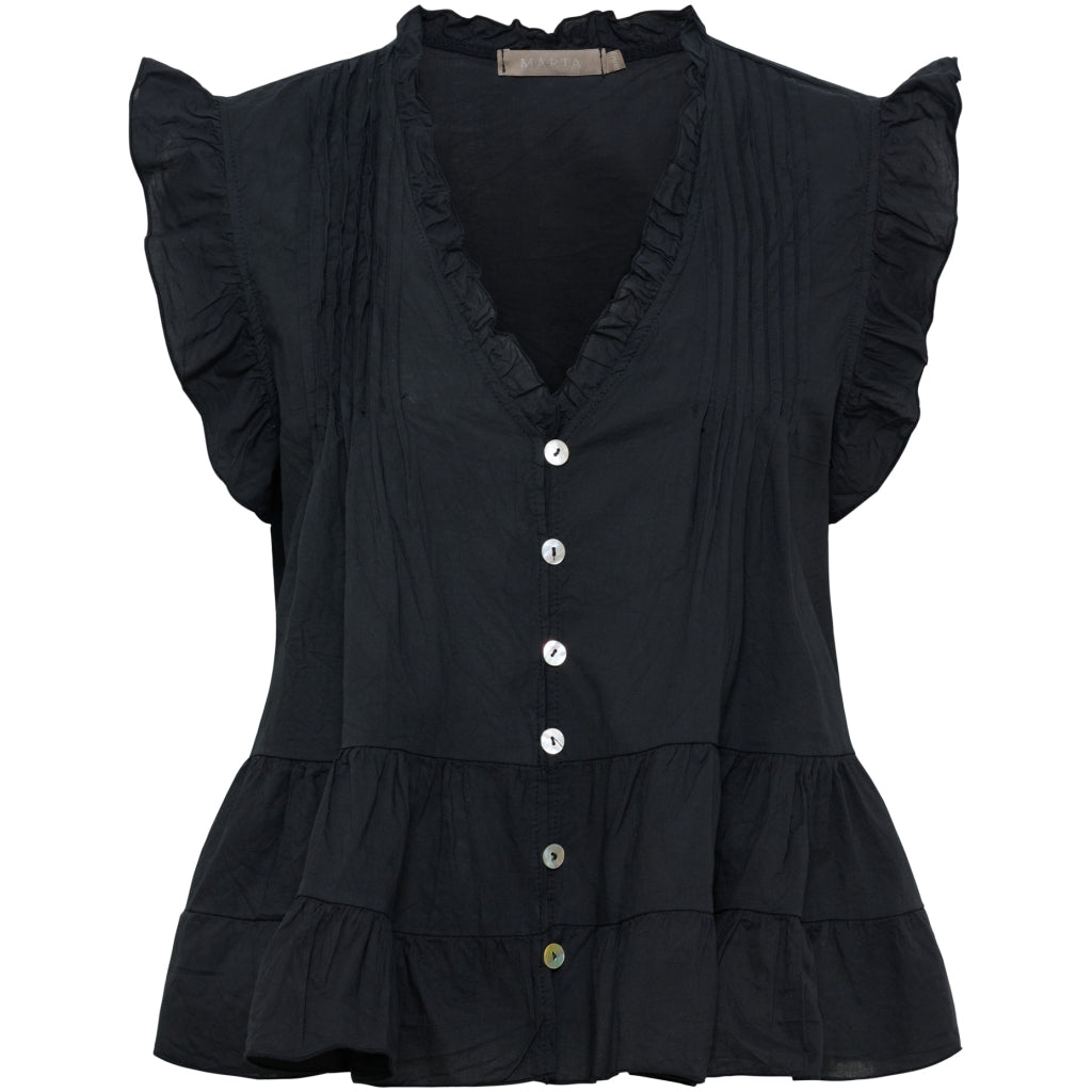 MARTA DU CHATEAU Marta du Chateau dam topp MdcEmira TC68181 Top Black
