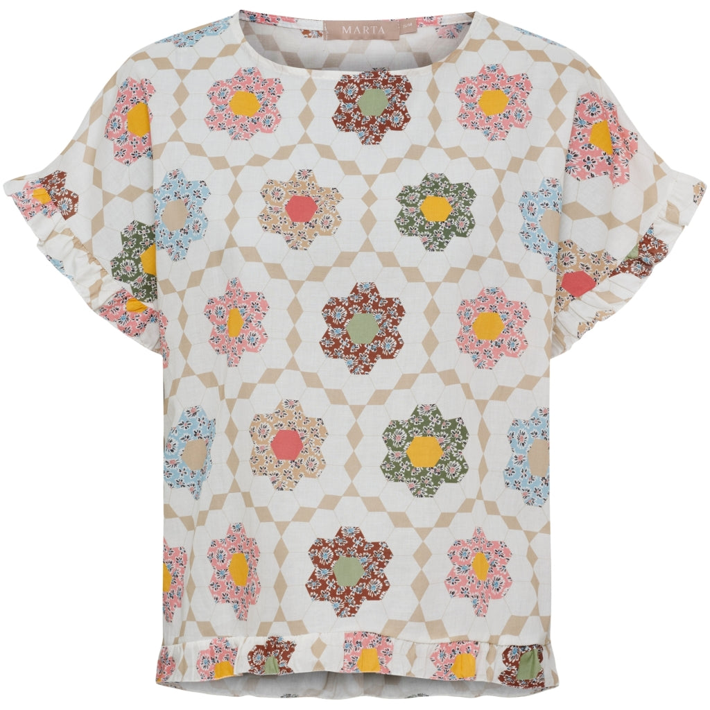 MARTA DU CHATEAU Marta du Chateau dam topp MdcKasimira 268483 Top BeigeIPA1401D7